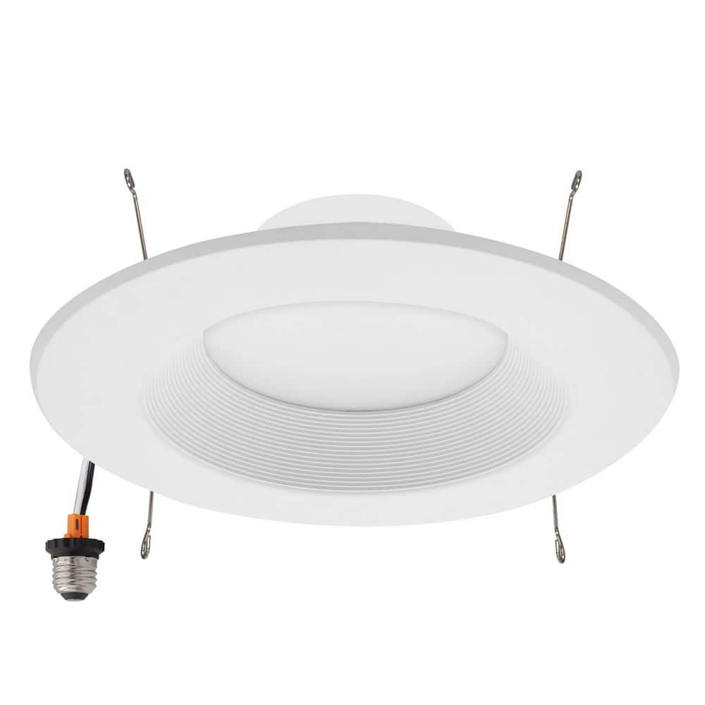 7.35-Inch White Aluminum LED Recessed Downlight
