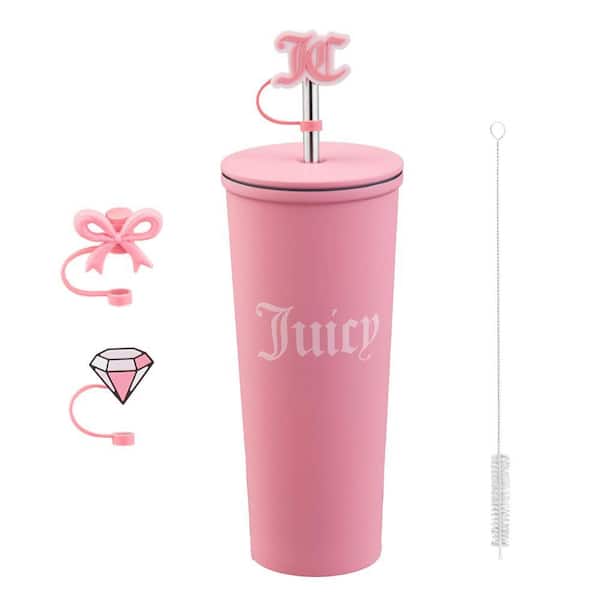 ジューシークチュール　タンブラー　juicy couture JUICY COUTURE Couture Cup Set 24 oz. Hot Pink Stainless Steel
