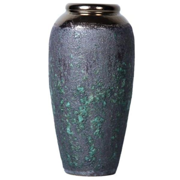 Afoxsos Vintage Smoke Ceramic Vase for Home Decor