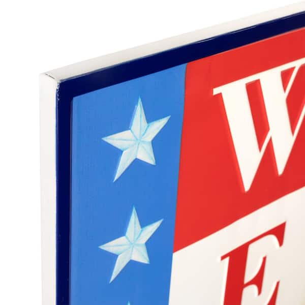 Northlight Americana Welcome Metal Wall Sign - 40 in. 35747167