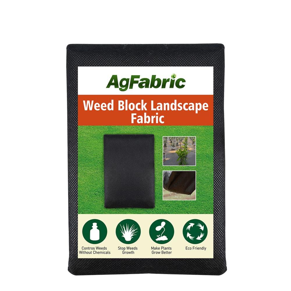 Agfabric 0.5 ft. H Black Landscape Sturdy Plastic Stakes Plastic Weedmat Pins Stake for Weed Barrier Landscape Fabric(100-Pack)
