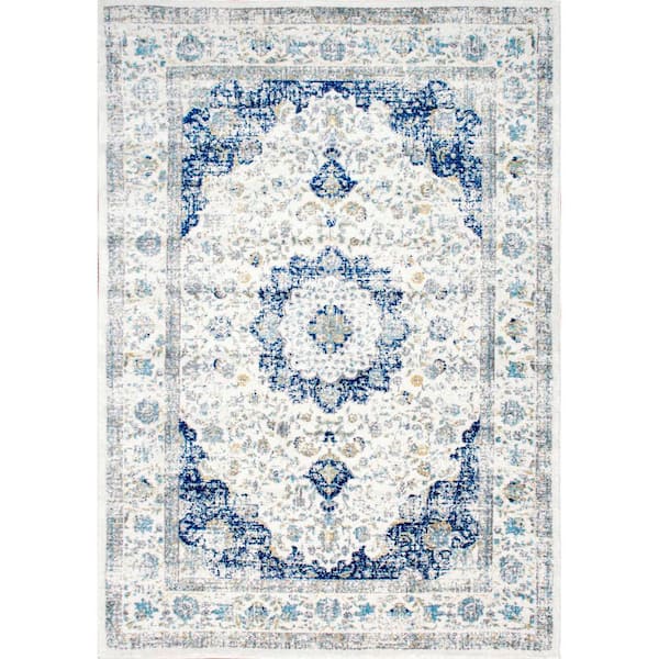 nuLOOM Verona Vintage Persian Blue 5 ft. x 8 ft. Area Rug