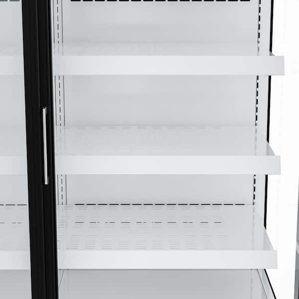 24 cu. ft. 52 in. Commercial Beverage Merchandiser Refrigerator with Sliding Glass Doors in Black