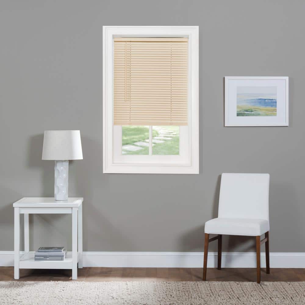 Achim Cordless GII Morningstar 1  Light Filtering Mini Window Blind 26  W x 64  L  Alabaster