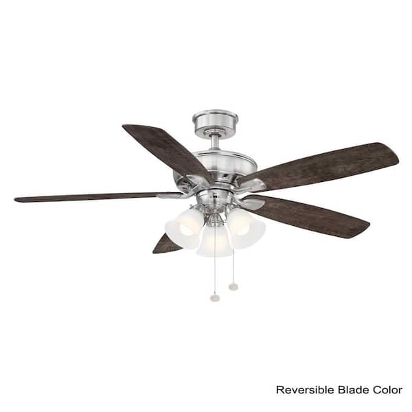 Led Brushed Nickel Dc Motor Ceiling Fan, How To Remove Light Bulb For Hampton Bay Ceiling Fan