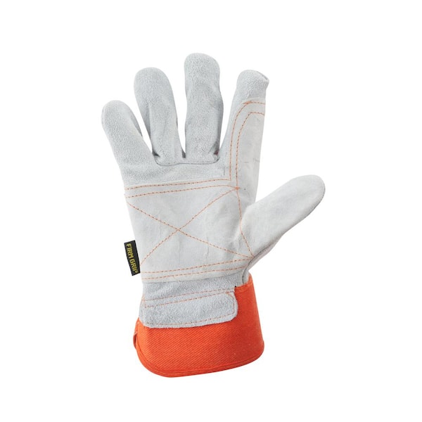 Cowhide Work Gloves - Large 40022 - The Home Depot