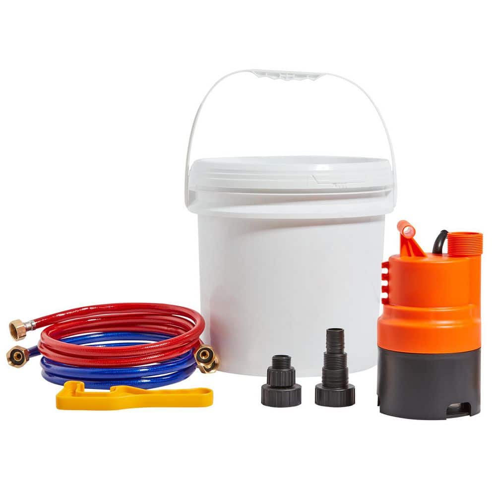 Tankless Water Heater Flushing Kit Includes Pump, 3.7 gal. Pail 2 Hoses Wrench and Adapter for Quick Descale 2025 update price history on PriceWatchPro