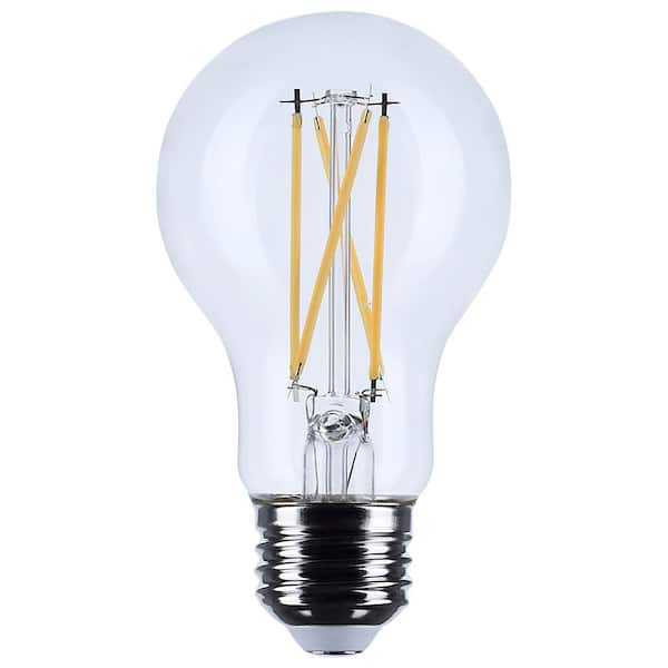 40-Watt Equivalent 3500K A19 Medium Base Clear A-Style LED Light Bulb 120 Volt (24-Pack)