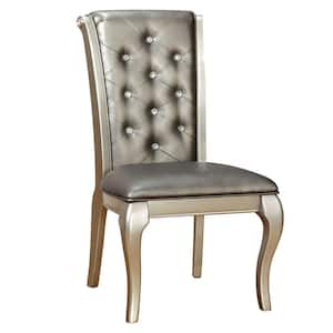AMINA Champagne Contemporary Style Side Chair