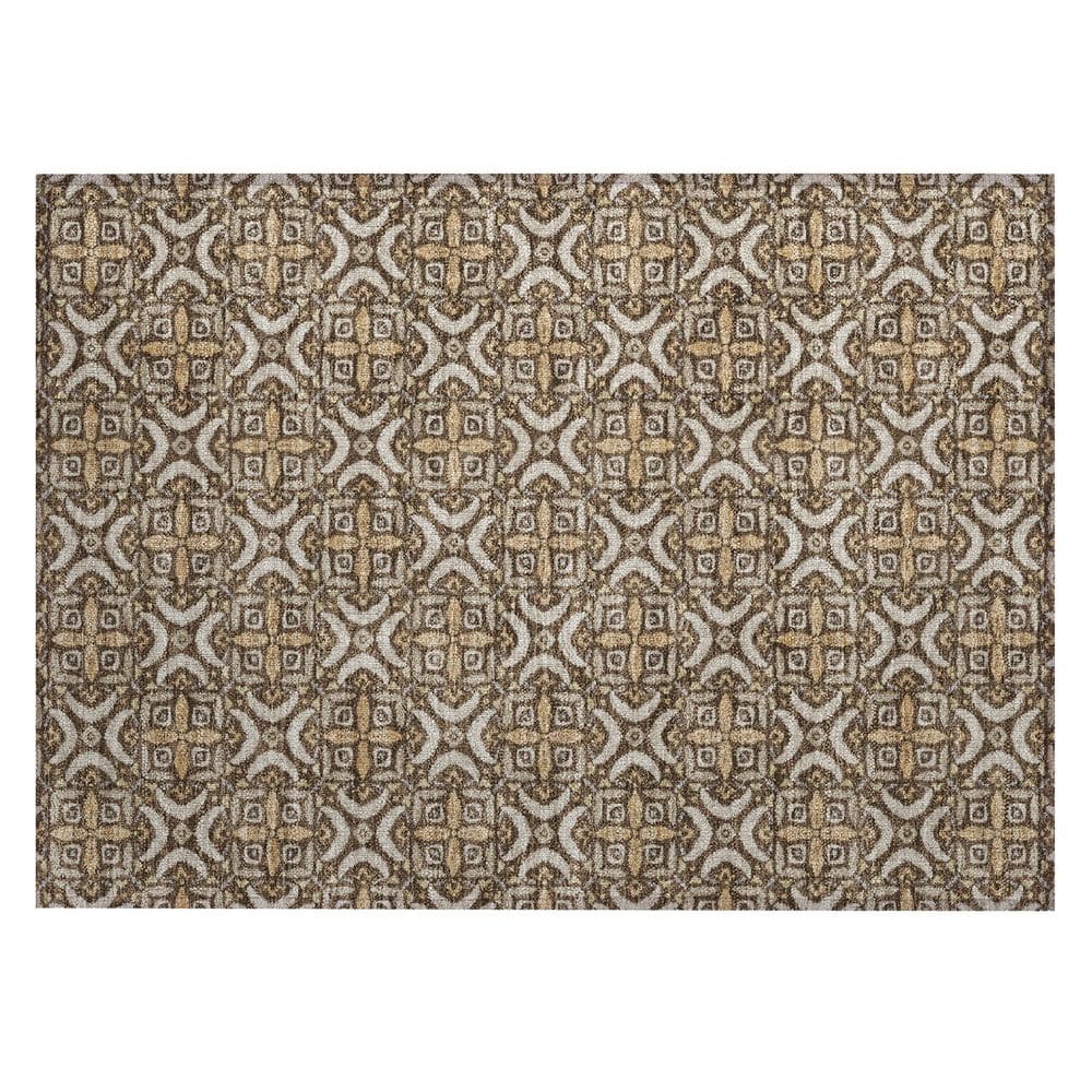 Chantille Machine Washable Indoor/Outdoor Abstract ACN2924 Chocolate 2 ft. x 3 ft. Accent Rug price history on PriceWatchPro