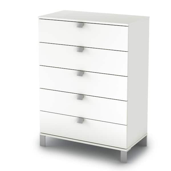 South Shore Spark 5-Drawer Pure White Chest