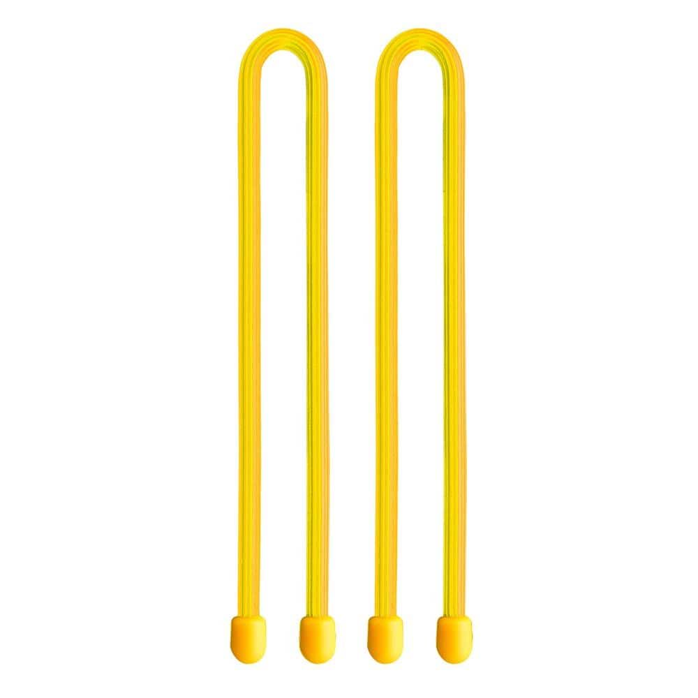 UPC 094664019713 product image for 12 in. Gear Tie in Yellow (2-Pack) | upcitemdb.com