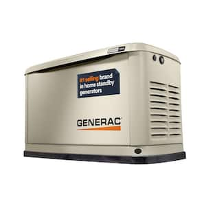 14,000 Watt - Dual Fuel Air- Cooled Whole House Home Standby Generator, Smart Home Monitoring