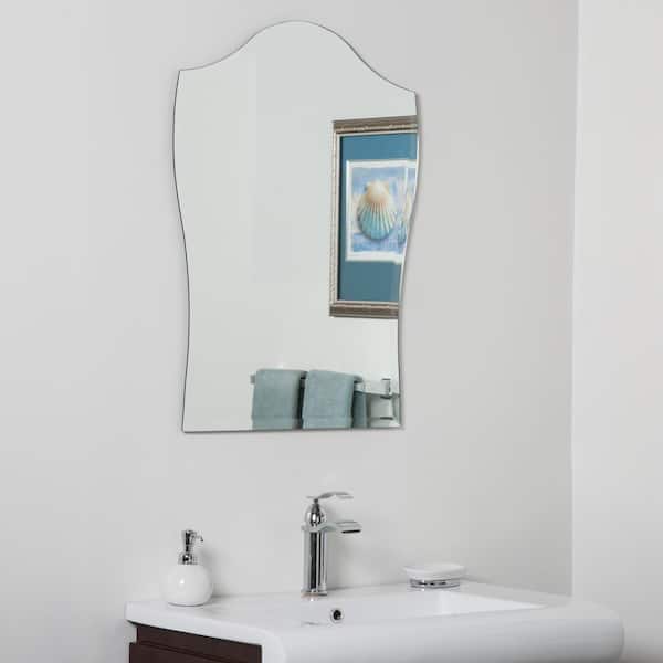 Decor Wonderland 32 In H X 24 W, Beveled Wall Mirror Bathroom