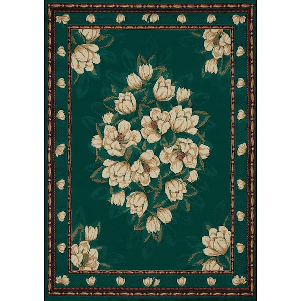 Manhattan in Green 3 ft. 0 in. x 1 ft. 10 in. Oriental Polypropylene Area Rug