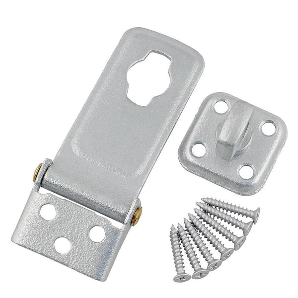 3-1/2 in Galvanized Latch Post Safety Hasp