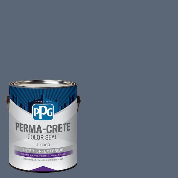 Color Seal 1 gal. PPG1042-6 Blue Zephyr Satin Concrete Interior/Exterior Stain