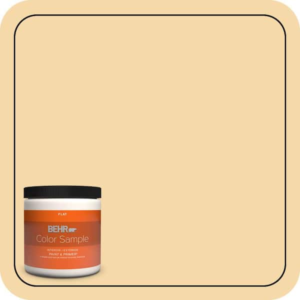 BEHR PREMIUM PLUS 8 oz. #BXC-31 Midsummer Flat Interior/Exterior Paint & Primer Color Sample