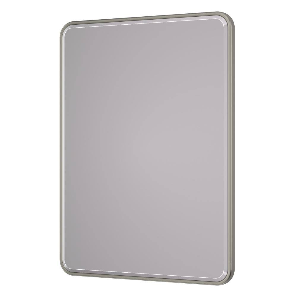 24 in. x 32 in. Rectangle Brushed Nickele Beveled Edge Bathroom Vanity Mirror, Anti-Rust Metal Frame Wall Mirror price history on PriceWatchPro