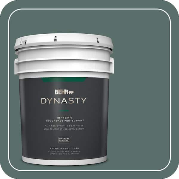 BEHR DYNASTY 5 gal. #490F-6 Agave Frond Semi-Gloss Exterior Stain-Blocking Paint & Primer