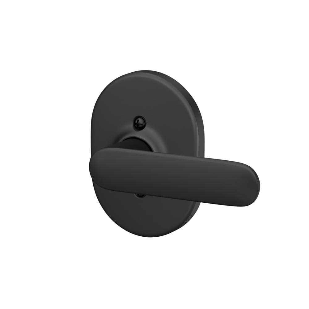 Matte Black Metal Modern Dummy Door Lever