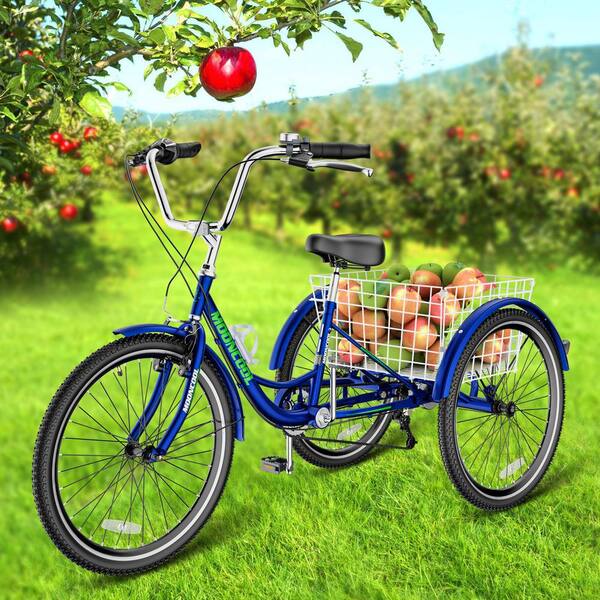 MOONCOOL 24 in. Adult Tricycle 3 Wheel Trike Low Stand-Over