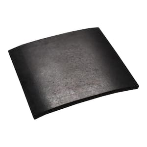 General Purpose Black 0.125 in. x 3 in. x 3 in. Rubber Sheet 60A (50-Pack)