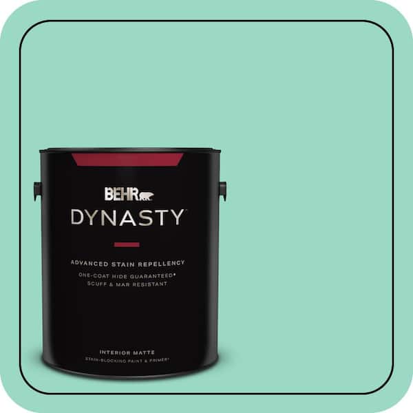 BEHR DYNASTY 1 gal. Home Decorators Collection #HDC-SP16-07 Isabellas Aqua Matte Interior Stain-Blocking Paint & Primer