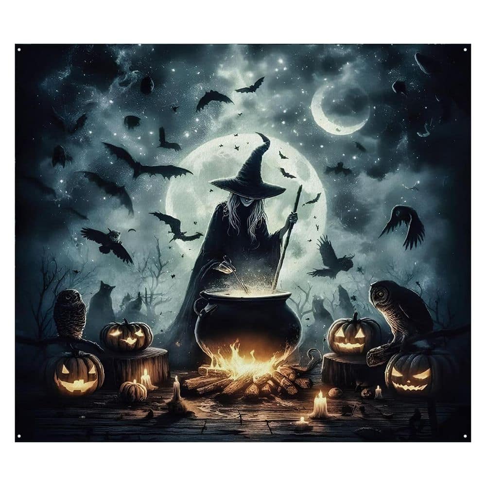 Halloween Car Decorations Kit with Scary Witch Cauldron Banner, 7 x 8 ft. Garage Door Cover for Outdoor Indoor Party price history on PriceWatchPro