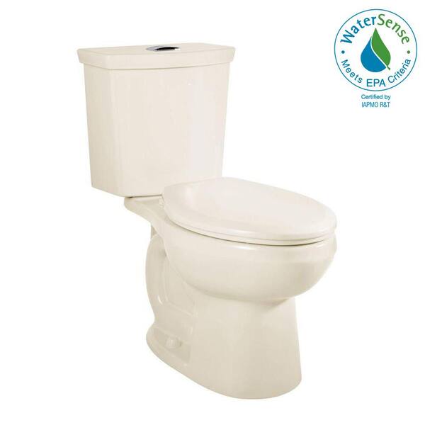 American Standard H2Option Chair Height 2-piece 0.92/1.28 GPF Dual Flush Elongated Toilet with Liner in Linen, Seat Not Included