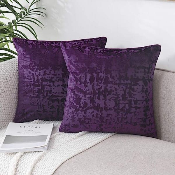 Big Couch Pillows Cream/Burgundy/Blue Square Decorative (Pillow