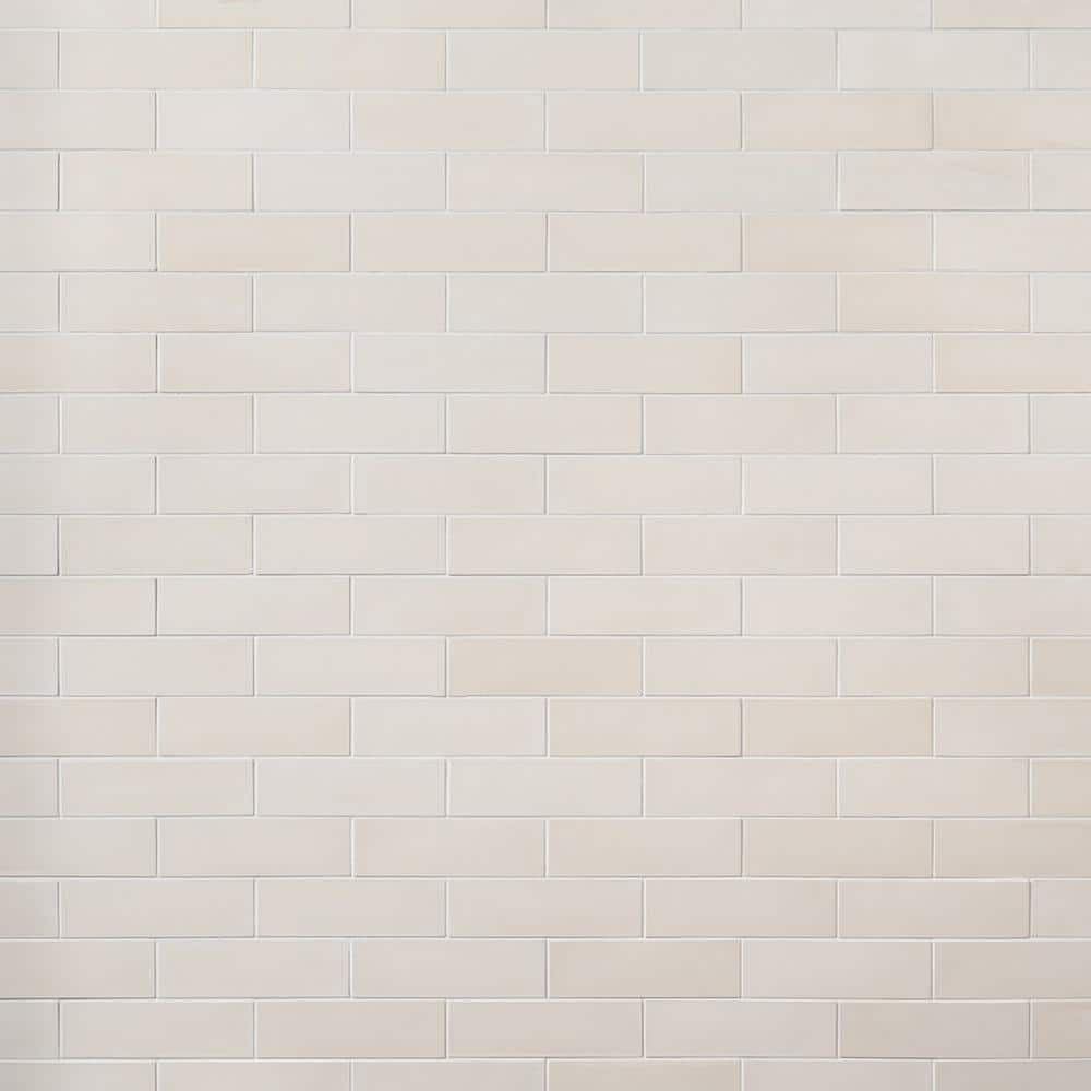 Vibe 2 x 8 Matte Cement Subway Wall Tile Ivy Hill Tile Chalk White