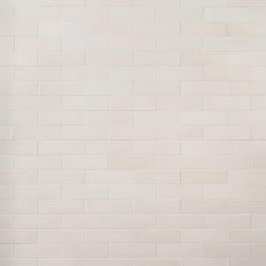 Vibe Chalk White 2.36 in. x 7.87 in. Matte Cement Subway Wall Tile (3.88 sq. ft./Case)