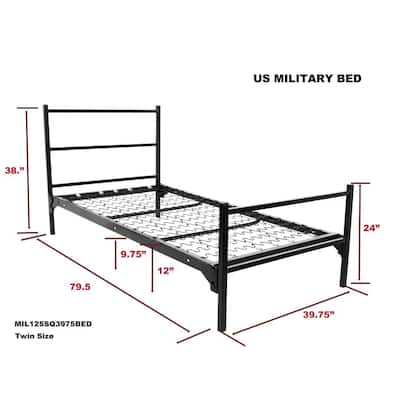 375 Beds Bedroom Furniture The, Military Bed Frame Single Size