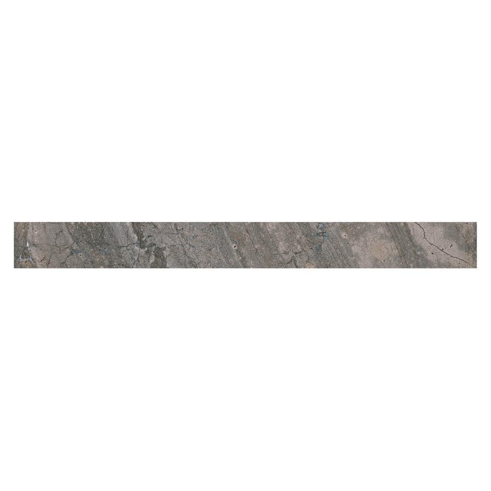 Sereno Earth Brown 3.54 in. x 23.62 in. Matte Porcelain Bullnose Trim Tile (0.57 sq. ft./each) price history on PriceWatchPro
