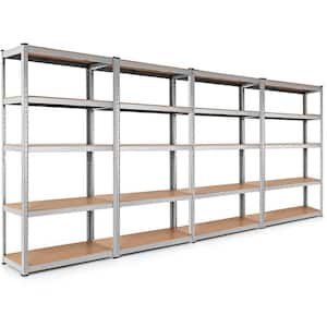 5 Tier Storage Shelves Wire Storage Shelves, Metal Shelves for Garage Metal Storage  Shelving, Pantry Shelves Kitchen Rack Shelving Units and Storage, 35.43 x  13.78 x 70.87, Chrome, S10147 