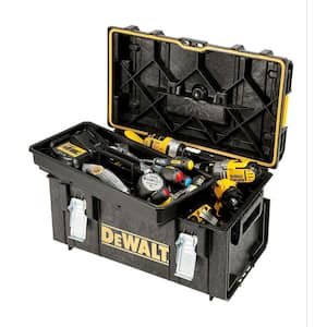 16 oz. Rip Claw Hammer, 9 in. Torpedo Level, 25 ft. x 1-1/8 in. Tape Measure and TOUGHSYSTEM 22 in. Medium Tool Box