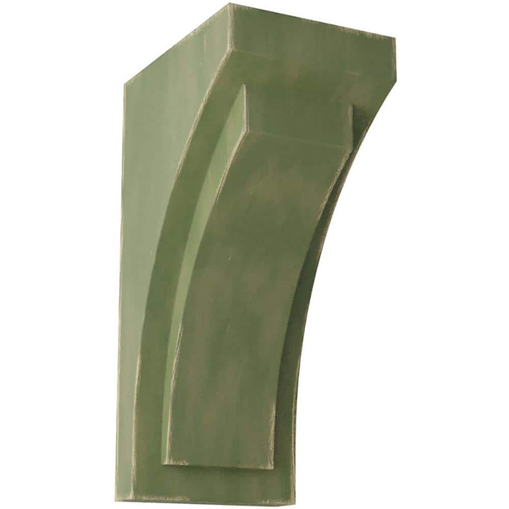 5 in. x 12 in. x 6-3/4 in. Restoration Green Large Felix Wood Vintage Decor Corbel price history on PriceWatchPro