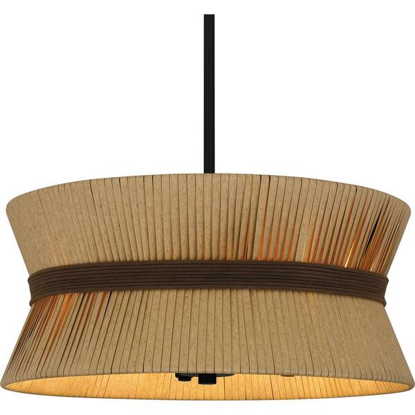 Quoizel Delynn 4-Light Western Bronze Pendant Light QP6212WT