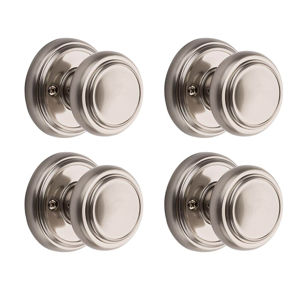 Baldwin Prestige Alcott Satin Nickel Hall/Closet Door Knob 352ATK