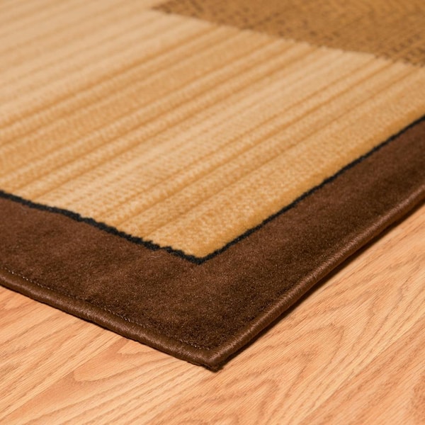 Dallas Zoom Zoom Brown 5 ft. x 7 ft. Indoor Area Rug