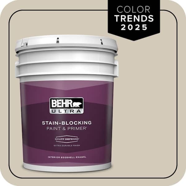 BEHR ULTRA 5 gal. Designer Collection #DC-010 Even Better Beige Extra Durable Eggshell Enamel Interior Paint & Primer