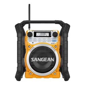 AM/FM/Bluetooth/Aux-In Ultra Rugged Smart Rechargeable Digital Tuning Radio in Yellow
