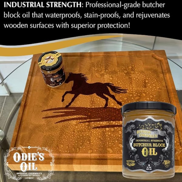 Odie's Odysseus Cornwall's 9 oz Food-Safe Waterproof Butcher Block