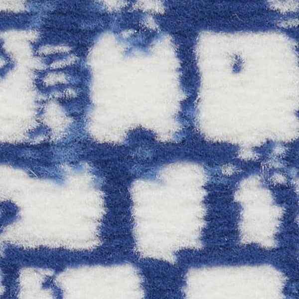 3 ft. x 5 ft. Navy Blue and Ivory Geometric Area Rug