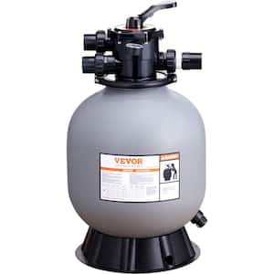 Sand Filter 19 in. Swimming Pool Sand Filter System 45 GPM with 7-Way Multi-Port Valve Filte Backwash Rinse Function