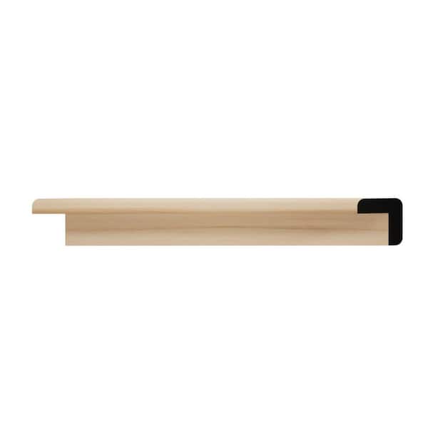 WM206 0.75 in. D x 0.75 in. W x 6 in. L Wood (Alder) Chair Rail Sample