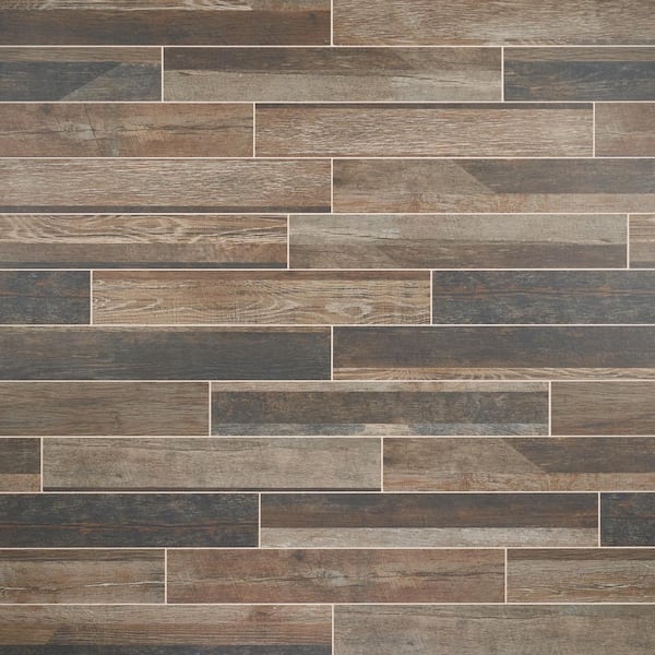 Ivy Hill Tile Numa Brown 3.93 in. x 24.01 in. Matte Porcelain Floor and Wall Tile (10.54 sq. ft./Case)