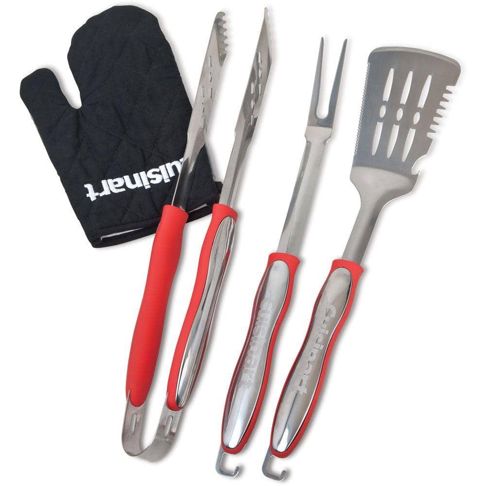 Outdoor Grilling Tool Set with Grill Glove (3-Piece)