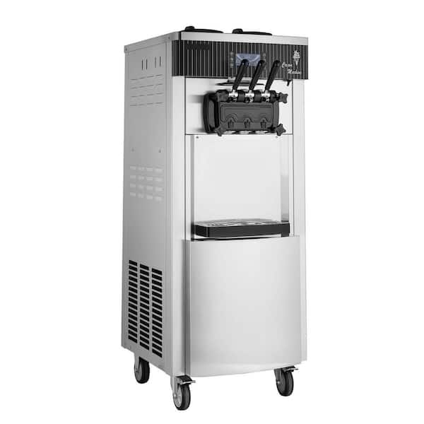 SKYSHALO Commercial Soft Ice Cream Machine 6 qt. Stainless Steel 3